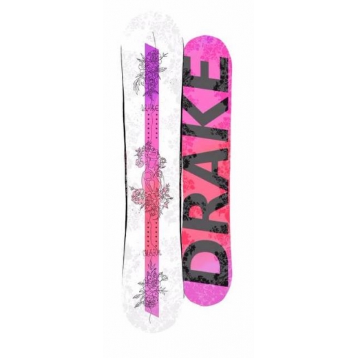 Женский сноуборд DRAKE CHARM SMU 2022 WHITE/PINK