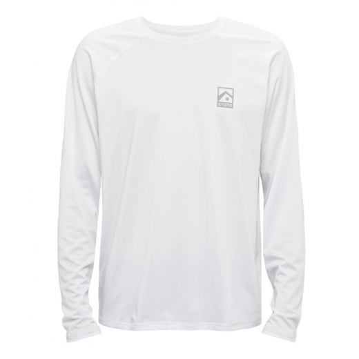 Мужская лайкра KYOTO TYLER LS RASHGUARD 2024 WHITE