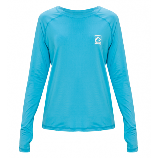 Гидромайка (лайкра) женская KYOTO MEAGAN LS RASHGUARD 2023 TEAL Гидромайка (лайкра) женская KYOTO MEAGAN LS RASHGUARD 2023 TEAL