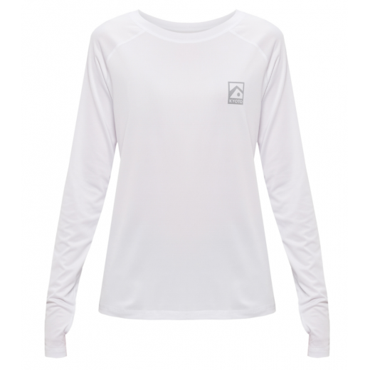Гидромайка (лайкра) женская KYOTO MEAGAN LS RASHGUARD 2023 WHITE Гидромайка (лайкра) женская KYOTO MEAGAN LS RASHGUARD 2023 WHITE