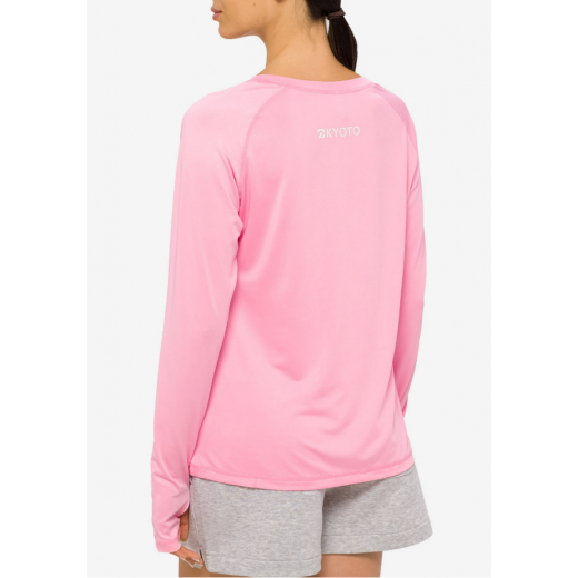 Гидромайка (лайкра) женская KYOTO MEAGAN LS RASHGUARD 2023 LIGHT PINK