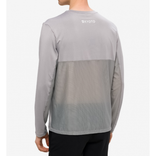 Мужская лайкра KYOTO ENZO GRID LS RASHGUARD 2024 GREY Мужская лайкра KYOTO ENZO GRID LS RASHGUARD 2024 GREY