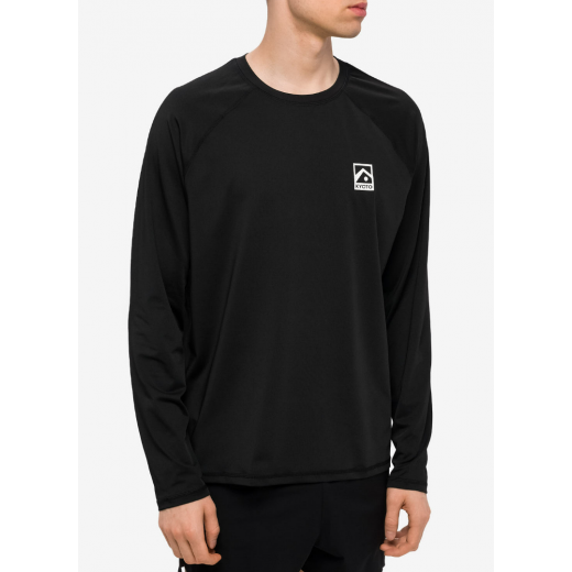 Мужская лайкра KYOTO TYLER LS RASHGUARD 2024 BLACK Мужская лайкра KYOTO TYLER LS RASHGUARD 2024 BLACK