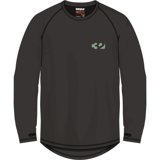 Термобельё (лонгслив) THIRTYTWO RIDELITE MERINO 2022 BLACK Термобельё (лонгслив) THIRTYTWO RIDELITE MERINO 2022 BLACK