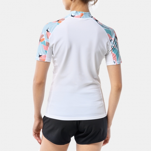 Лайкра женская KYOTO RAIKURA FLOWERS SHORT SLEEVE 2024 WHITE Лайкра женская KYOTO RAIKURA FLOWERS SHORT SLEEVE 2024 WHITE