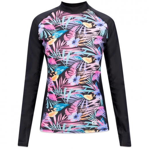 Лайкра женская KYOTO SURF WOMEN RAIKURA FLOWERS LONG SLEEVE 2024 Лайкра женская KYOTO SURF WOMEN RAIKURA FLOWERS LONG SLEEVE 2024