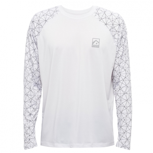 Мужская лайкра KYOTO CORY LS RASHGUARD WHITE 2024