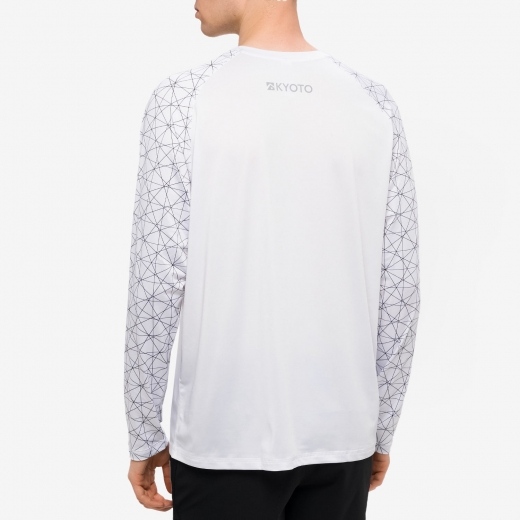 Мужская лайкра KYOTO CORY LS RASHGUARD WHITE 2024