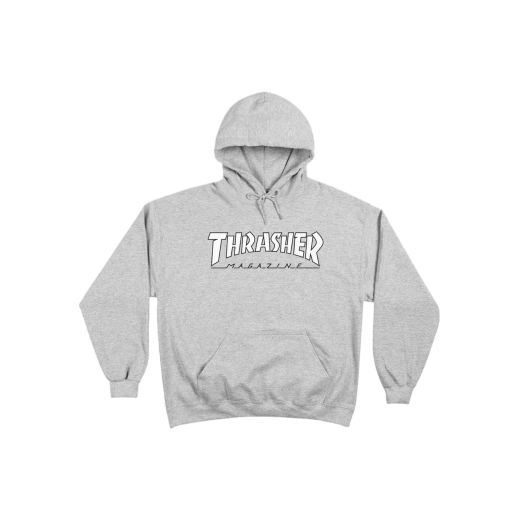Худи THRASHER OUTLINED HOOD 2024 WHITE Худи THRASHER OUTLINED HOOD 2024 WHITE