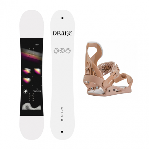 Сноуборд комплект DRAKE CHARM + DRAKE QUEEN 2025 Сноуборд комплект DRAKE CHARM + DRAKE QUEEN 2025