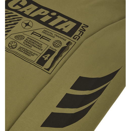 Лонгслив CAPiTA MENTAL LONG SLEEVE TEE 2025 OLIVE Лонгслив CAPiTA MENTAL LONG SLEEVE TEE 2025 OLIVE