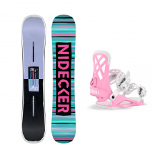 Женский сноуборд комплект NIDECKER CHEAT CODE + UNION ROSA 2026