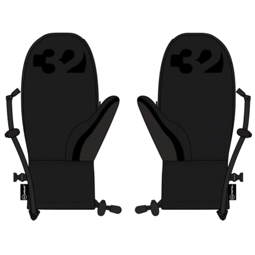 Варежки THIRTY TWO  CORP MITT 2023 BLACK