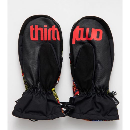 Варежки THIRTY TWO  SANTA CRUZ MITT 2023 BLACK/RED Варежки THIRTY TWO  SANTA CRUZ MITT 2023 BLACK/RED