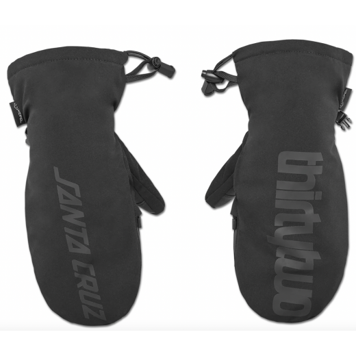 Варежки THIRTY TWO SANTA CRUZ MITT 2025 BLACK/BLUE Варежки THIRTY TWO SANTA CRUZ MITT 2025 BLACK/BLUE