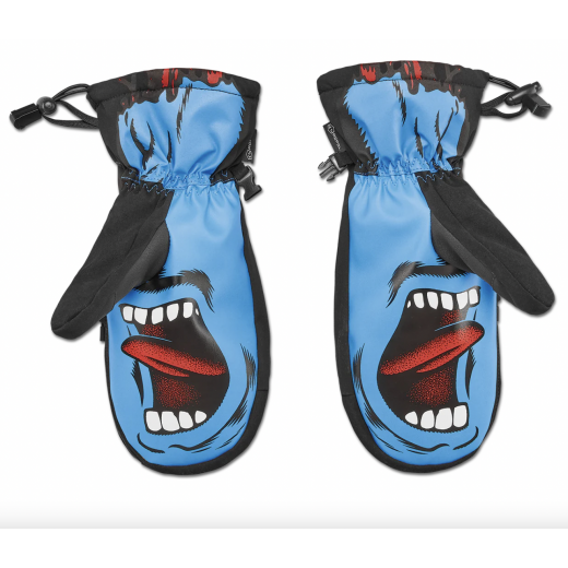 Варежки THIRTY TWO SANTA CRUZ MITT 2025 BLACK/BLUE Варежки THIRTY TWO SANTA CRUZ MITT 2025 BLACK/BLUE