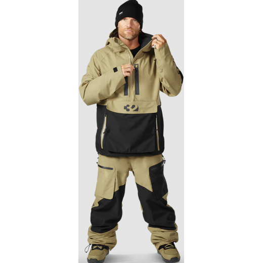 Куртка THIRTY TWO LIGHT ANORAK 2023 BLACK/TAN Куртка THIRTY TWO LIGHT ANORAK 2023 BLACK/TAN