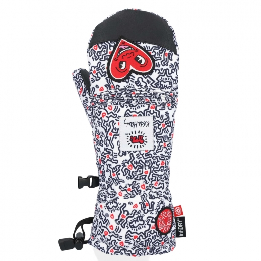 Варежки 686 JUBILEE MITT 2025 KEITH HARING WHITE Варежки 686 JUBILEE MITT 2025 KEITH HARING WHITE