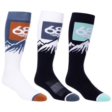 Термоноски 686 Snow Caps Sock (3-pack) Assorted Термоноски 686 Snow Caps Sock (3-pack) Assorted