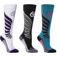 Женские термоноски 686 Liberta Sock (3-pack) Spearmint/White/Black Женские термоноски 686 Liberta Sock (3-pack) Spearmint/White/Black