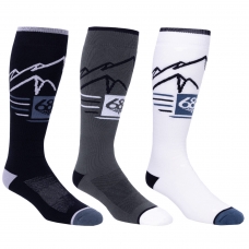 Термоноски 686 Mountain Scape Sock (3-pack) Black/White/Cypress Термоноски 686 Mountain Scape Sock (3-pack) Black/White/Cypress