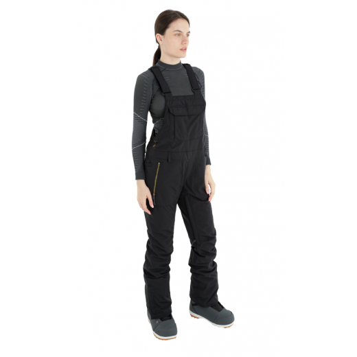 Женский полукомбинезон 686 WMNS BLACK MAGIC INSULATED BIB 2024 BLACK GEO JACQUARD Женский полукомбинезон 686 WMNS BLACK MAGIC INSULATED BIB 2024 BLACK GEO JACQUARD