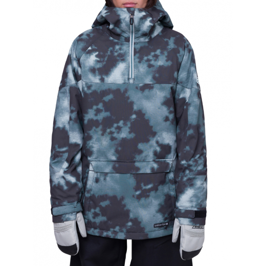 Женский анорак 686 UPTON ANORAK 2024 GREEN NEBULA Женский анорак 686 UPTON ANORAK 2024 GREEN NEBULA