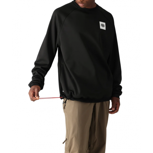 Толстовка 686 BONDED FLEECE CREW 2025 BLACK Толстовка 686 BONDED FLEECE CREW 2025 BLACK