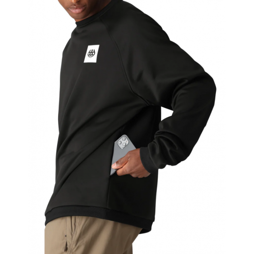 Толстовка 686 BONDED FLEECE CREW 2025 BLACK Толстовка 686 BONDED FLEECE CREW 2025 BLACK