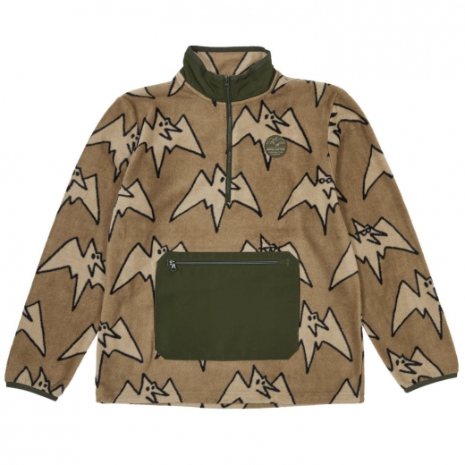 Толстовка AIRBLASTER FLEECE HALF ZIP 2025 TAN BIG TERRY Толстовка AIRBLASTER FLEECE HALF ZIP 2025 TAN BIG TERRY