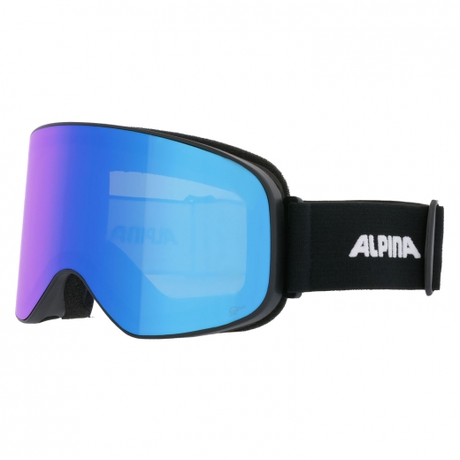 Маска ALPINA Slope Q-Lite Black Matt/Q-Lite Blue S2 Маска ALPINA Slope Q-Lite Black Matt/Q-Lite Blue S2