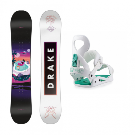 Женский сноуборд комплект DRAKE CHARM + QUEEN 2023 Женский сноуборд комплект DRAKE CHARM + QUEEN 2023