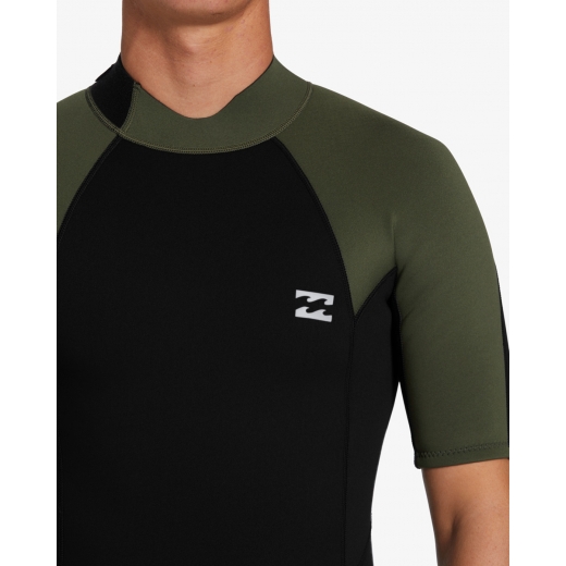 Гидрокостюм BILLABONG 2mm Foil BZ Short Sleeve Moss