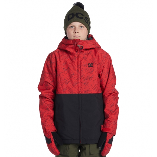 Детская куртка DC SHOES BASIS PRINT YOUTH JACKET 2025 RED Детская куртка DC SHOES BASIS PRINT YOUTH JACKET 2025 RED