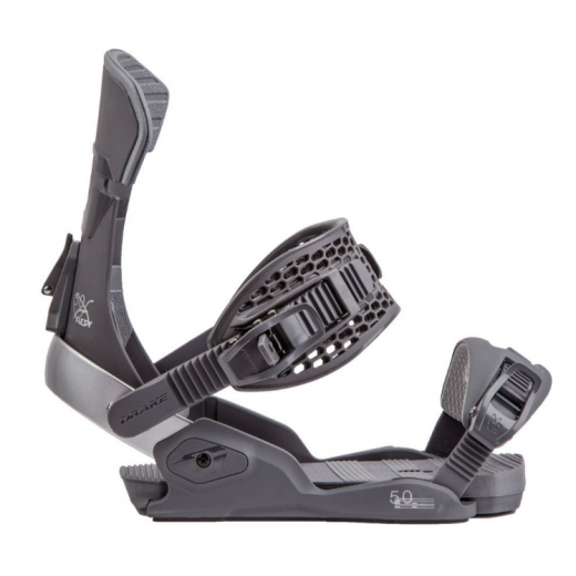 Крепления для сноуборда DRAKE FIFTY 2024 DARK GREY/SILVER Крепления для сноуборда DRAKE FIFTY 2024 DARK GREY/SILVER