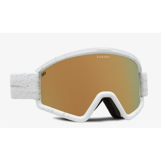Маска ELECTRIC HEX (MATTE SPECKLED WHITE/GOLD CHROME) 2023 Маска ELECTRIC HEX (MATTE SPECKLED WHITE/GOLD CHROME) 2023