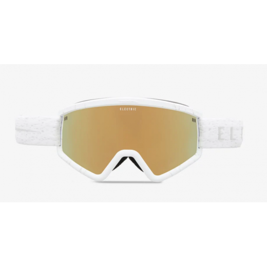 Маска ELECTRIC HEX (MATTE SPECKLED WHITE/GOLD CHROME) 2023 Маска ELECTRIC HEX (MATTE SPECKLED WHITE/GOLD CHROME) 2023