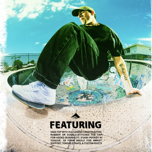 Кеды EMERICA WINKOWSKI WHITE 2024 Кеды EMERICA WINKOWSKI WHITE 2024