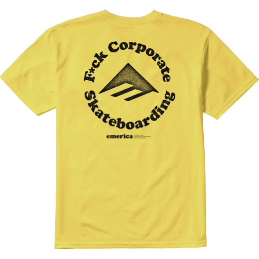 Футболка EMERICA EFF CORPORATE 2 TEE 2024 YELLOW Футболка EMERICA EFF CORPORATE 2 TEE 2024 YELLOW