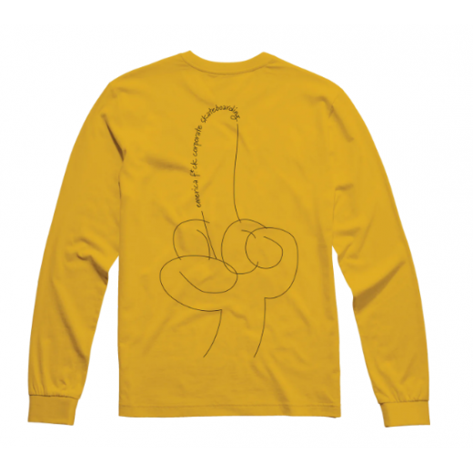 Лонгслив EMERICA CRAFTED LS TEE 2023 GOLD Лонгслив EMERICA CRAFTED LS TEE 2023 GOLD
