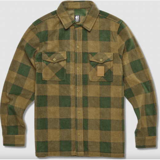 Рубашка ETNIES WOODSMAN FLEECE OLIVE/TAN 2025 Рубашка ETNIES WOODSMAN FLEECE OLIVE/TAN 2025
