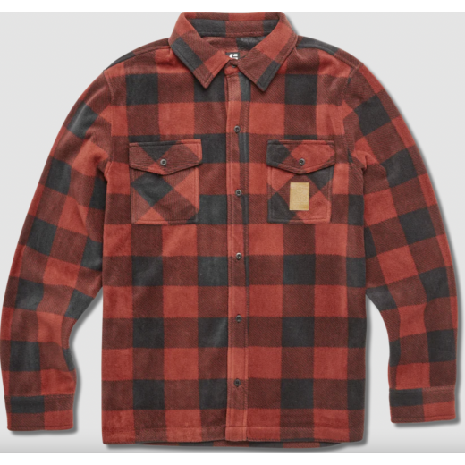 Рубашка ETNIES WOODSMAN FLEECE BRICK 2025 Рубашка ETNIES WOODSMAN FLEECE BRICK 2025