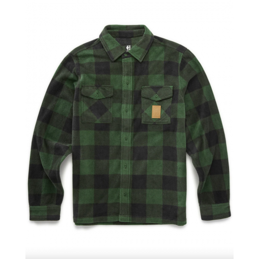 Рубашка ETNIES WOODSMAN FLEECE OLIVE/BLACK 2025