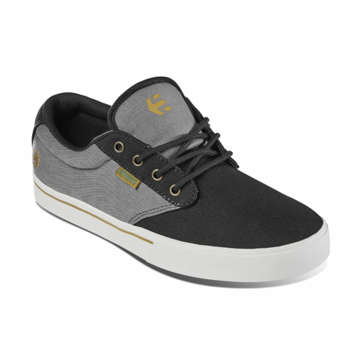 Кеды ETNIES JAMESON 2 ECO BLACK/DARK GREY/GOLD 2024 Кеды ETNIES JAMESON 2 ECO BLACK/DARK GREY/GOLD 2024