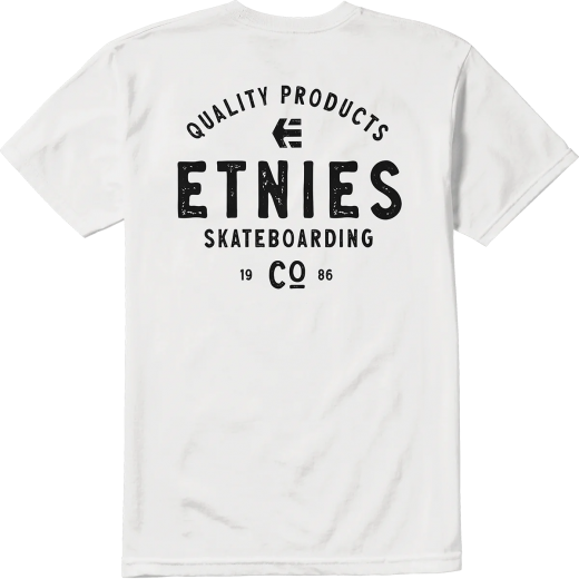Футболка ETNIES SKATE CO TEE 2024 WHITE Футболка ETNIES SKATE CO TEE 2024 WHITE