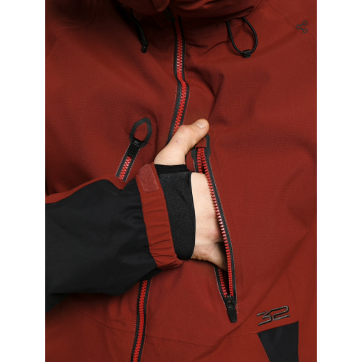 Куртка THIRTY TWO TM RECYCLED JACKET 2025 BRICK Куртка THIRTY TWO TM RECYCLED JACKET 2025 BRICK