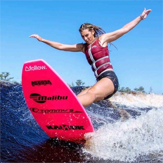 Женский жилет для вейкборда FOLLOW 2021 SURF EDITION RED WINE