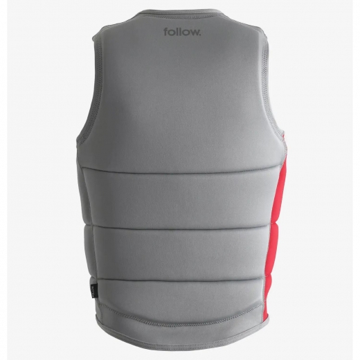 Жилет для вейкборда FOLLOW 2024 CORP LIGHT GREY/RED Жилет для вейкборда FOLLOW 2024 CORP LIGHT GREY/RED