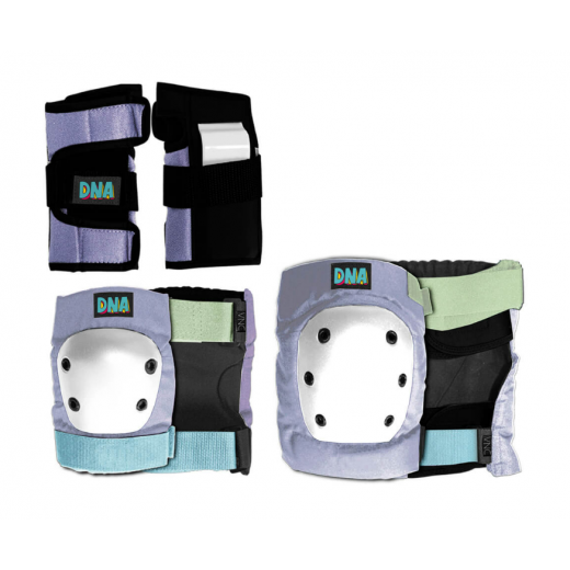Комплект защиты для скейтборда DNA PASTEL PURPLE KNEE & ELBOW KIDS PACK
