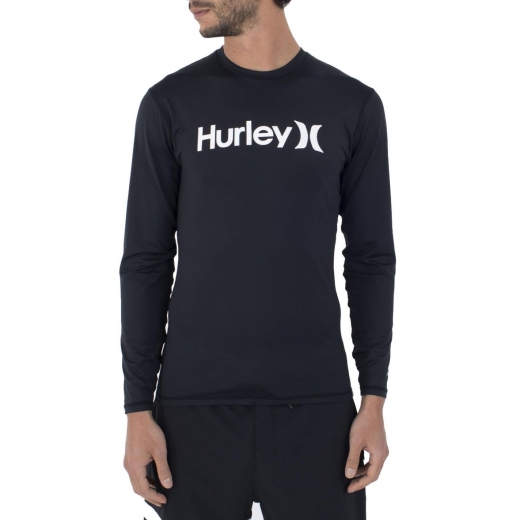 Гидромайка (лайкра) HURLEY OAO QUICKDRY RASHGUARD LS 2024 BLACK Гидромайка (лайкра) HURLEY OAO QUICKDRY RASHGUARD LS 2024 BLACK